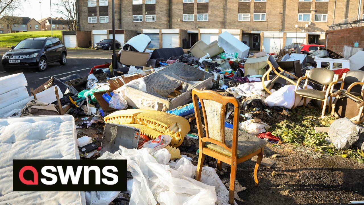 Residents fury after mountain of rubbish dumped by fly-tippers not cleared in FOUR years