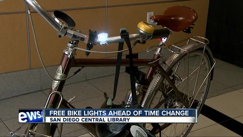 Free lights for San Diego bicyclists ahead of time change