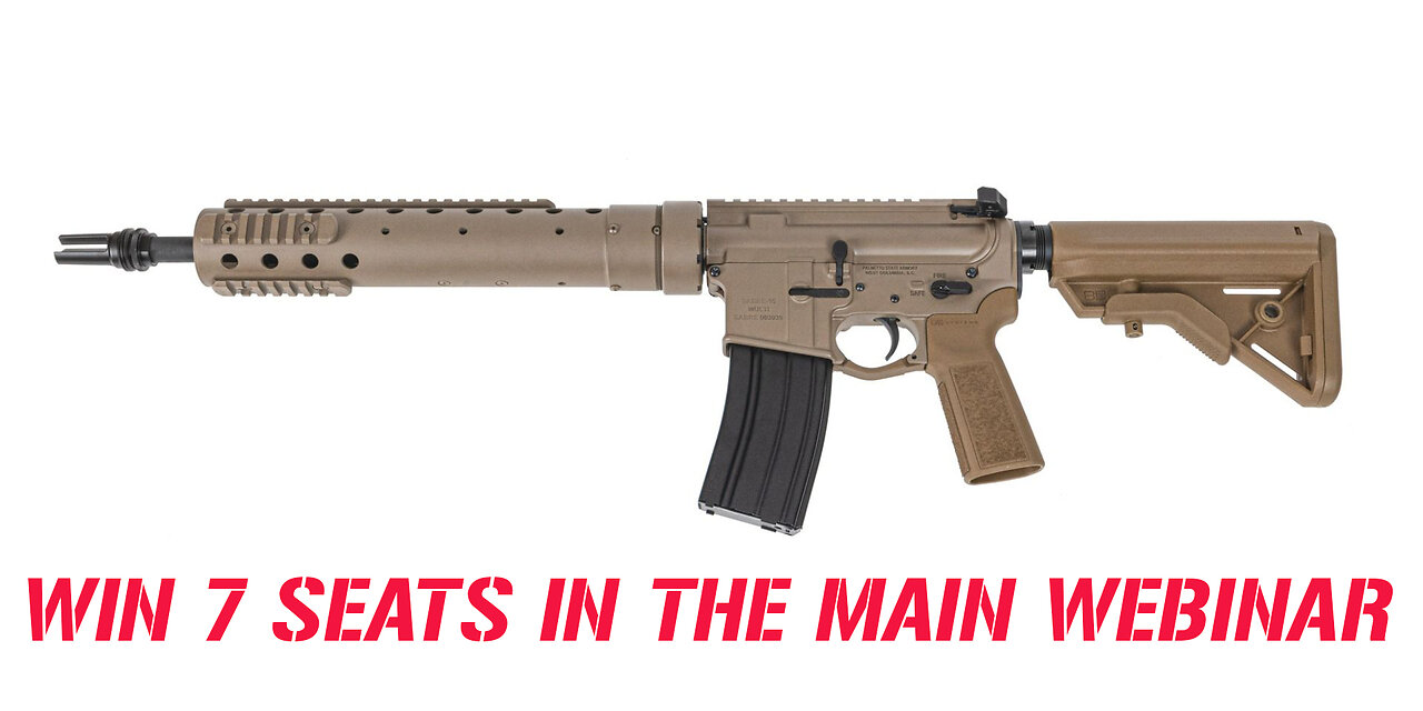 PSA "Sabre" MK12 Mod S 14.5" 5.56 MINI #1 FOR 7 SEATS IN THE MAIN WEBINAR