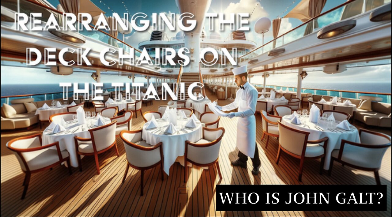 MONKEY WERX-We Are Rearranging the Deck Chairs on the Titanic - SITREP. TY JGANON, SGANON