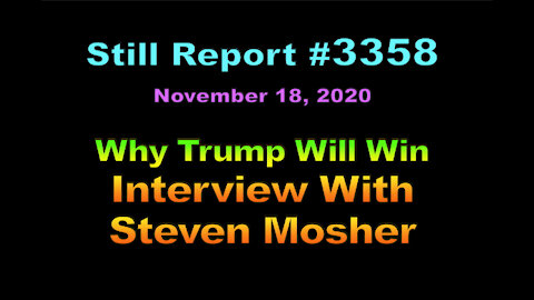 Why Trump Will Win – Interview With Steven Mosher, 3358