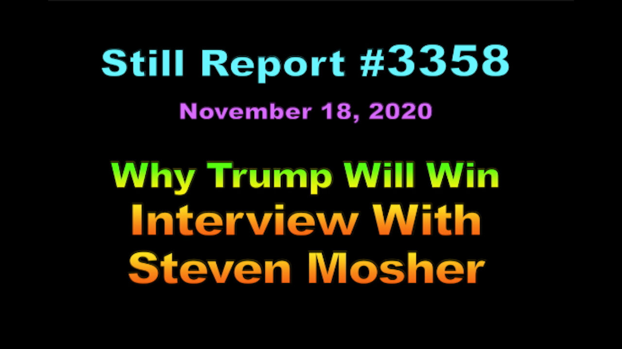 Why Trump Will Win – Interview With Steven Mosher, 3358
