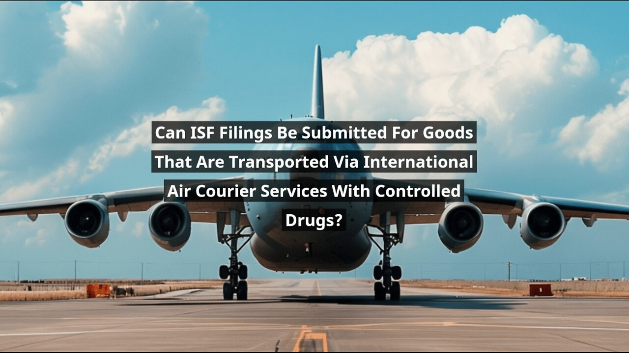 Navigating Customs: Importing Controlled Drugs via Air Courier Services