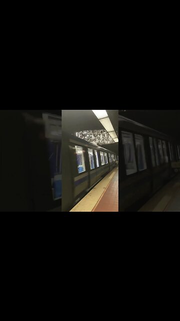 Departing metro to Côte-Vertu orange line #travel #montreal #train