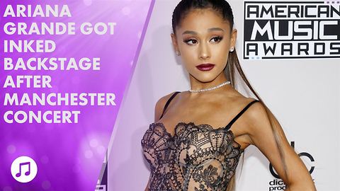 Ariana Grande and her crew get Manchester tattoos