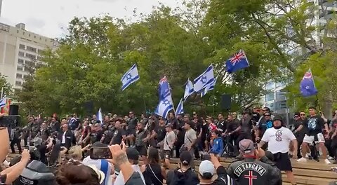 Māoris in New Zealand perform haka at Pro-Israel rally