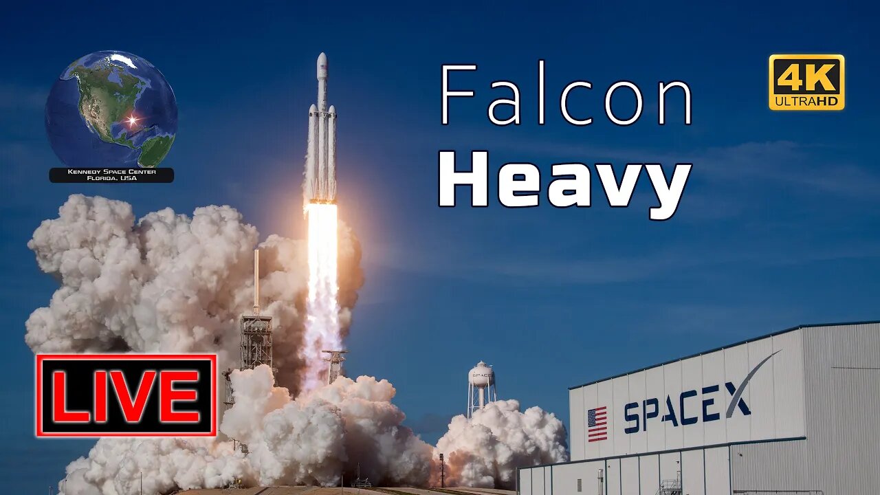 LIVE [4K]: Falcon Heavy launches USSF 67 for US Space Force!