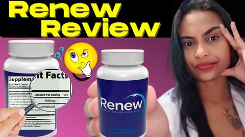 RENEW REVIEW 🔴🔴((DON'T BUY BEFORE YOU SEE THIS!))🔴🔴 Renew Supplement - Renew Reviews | Renew