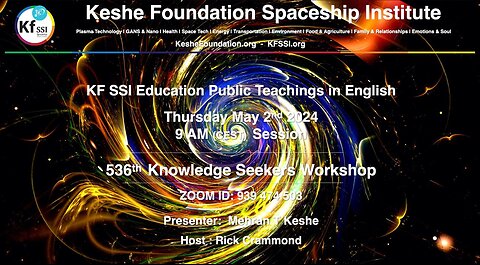 536th Knowledge Seekers Workshop; May 2, 2024