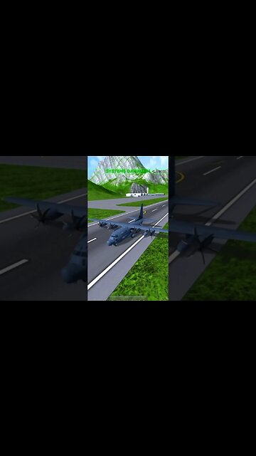 Crashing MC-130 into Parked APC | Turboprop Flight Simulator #shorts