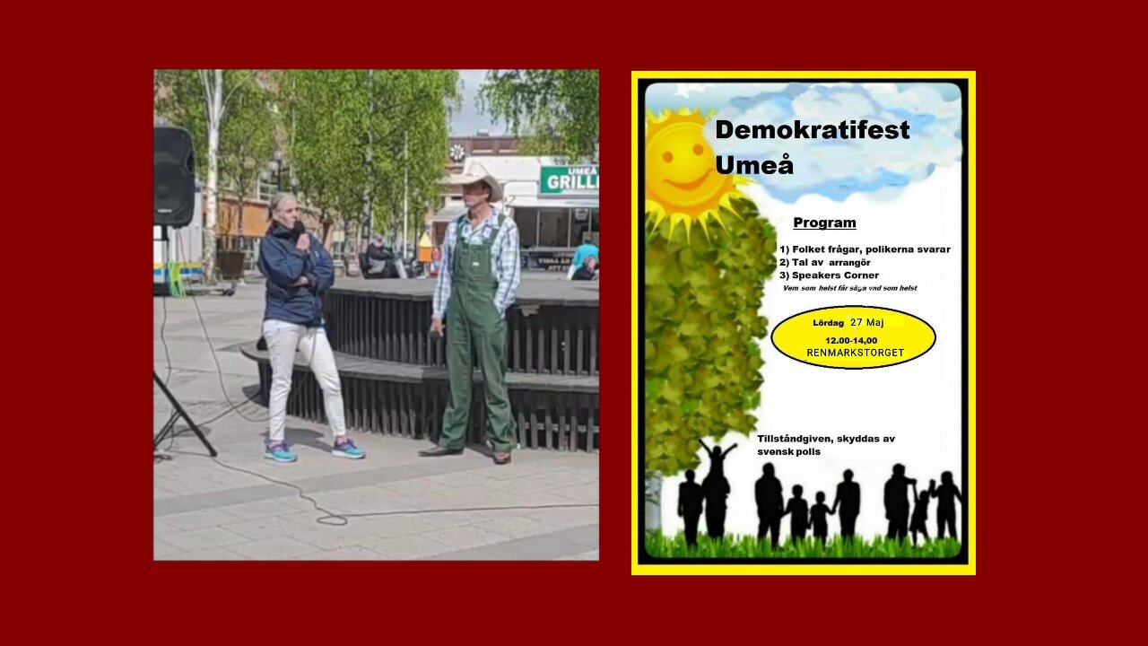 Demokratifest Umeå 2023 maj 27