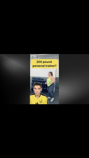 😳 She's a 200+ pound personal trainer? (reaction) #shorts