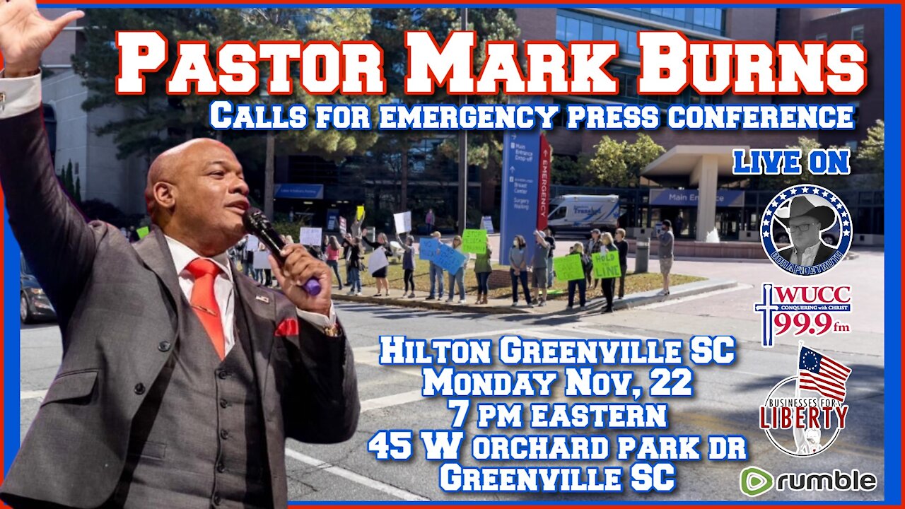 Live Press Conference with Pastor Mark Burns