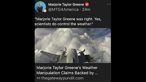 REP. MARJORIE TAYLOR GREENE💜🇺🇸🪽🏅👩🎞️📡⚡️🌧️EXPOSE WEATHER MODIFICATION-MANIPULATION📡⚡️⛈️💨✈️💫