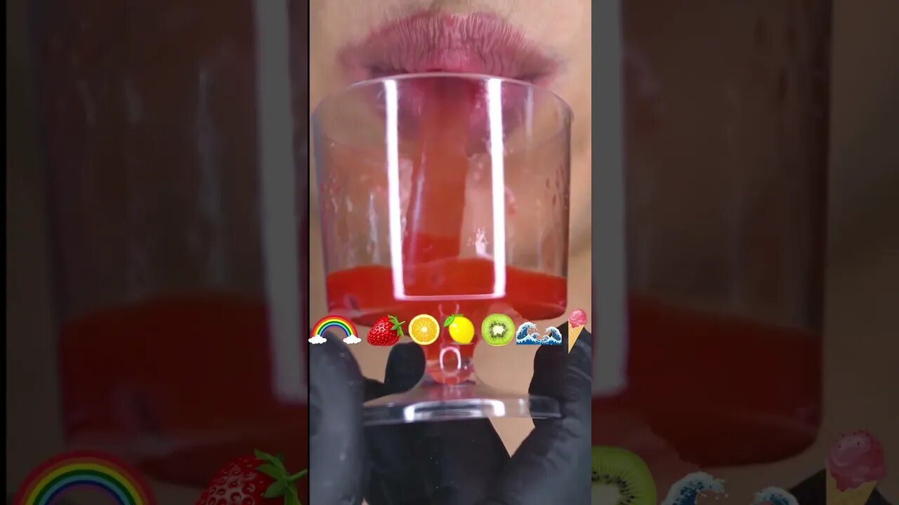 🍓🫦🍹Emoji Challenge Desafio#mukbang #asmr #eatingsounds #emojichallenge #drinkingchallenge