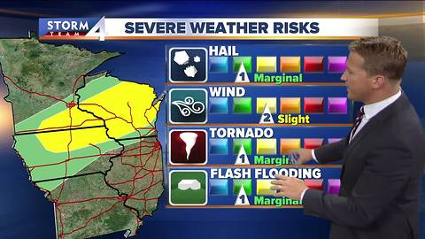 Scattered strong storms tonight move in tonight