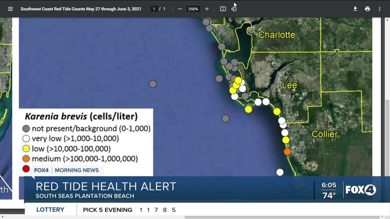 Red tide health alert