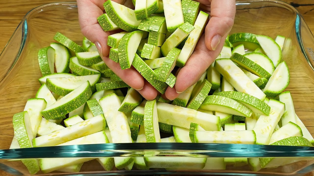 The most delicious zucchini recipe! I make them every weekend! So easy and quick! 🔝 ASMR