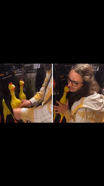 Setting off several rubber chickens all at once