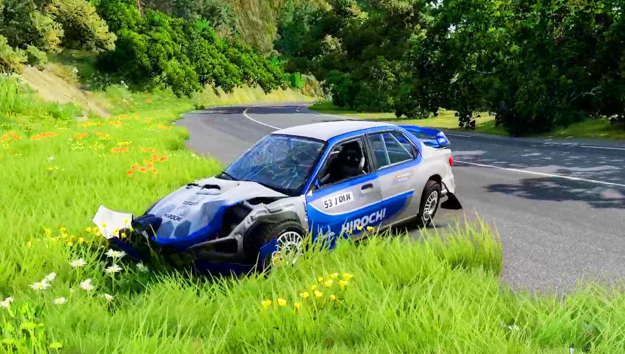 Rallying in BeamNg Didnt End Well......