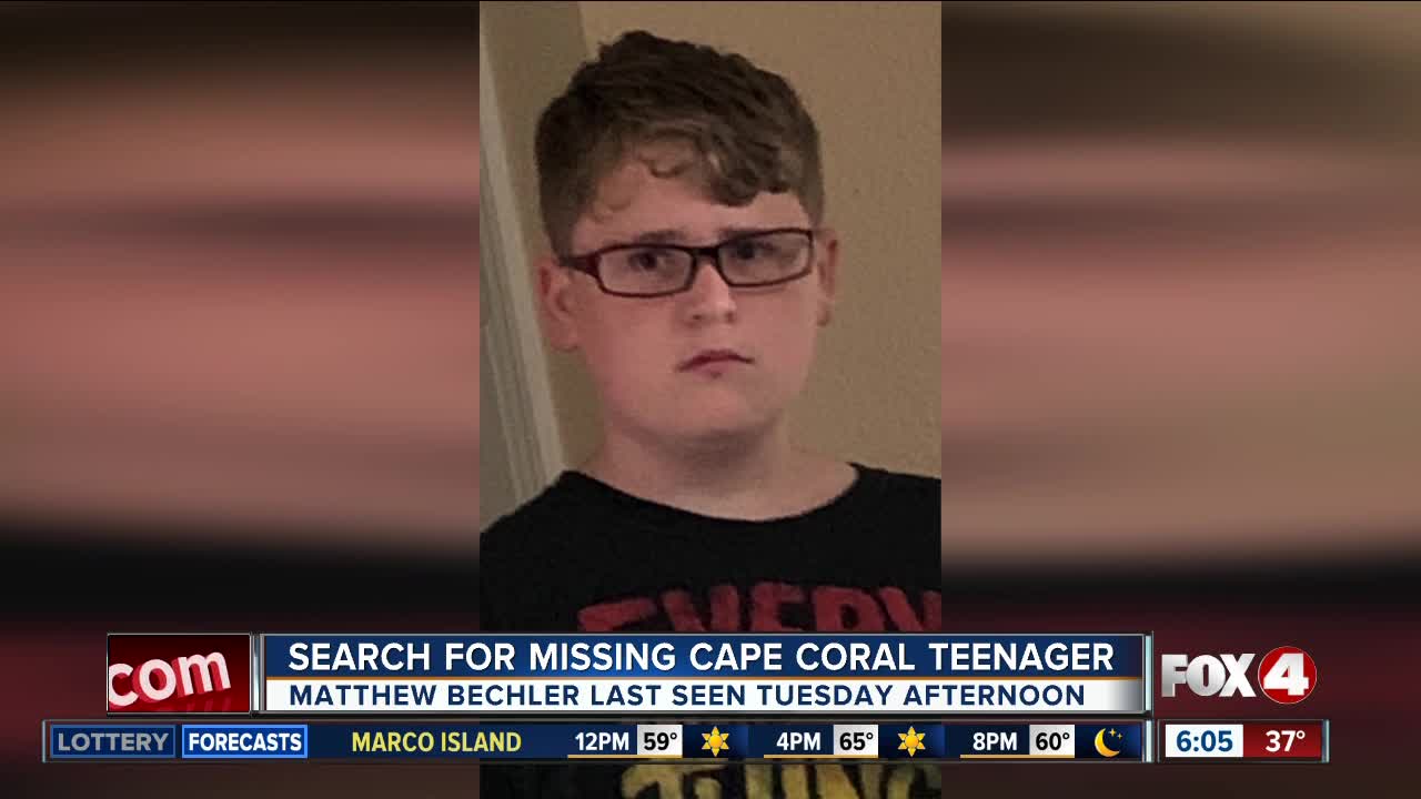 Cape Coral teenager reported missing Tuesday afternoon