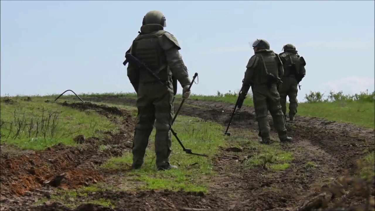 ★★★ Mine clearance in Kharkov region by Russian engineering units