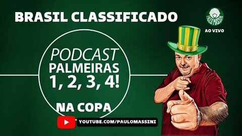 VITÓRIA APERTADA DO BRASIL. TEM PALMEIRAS E MUITA ANÁLISE.