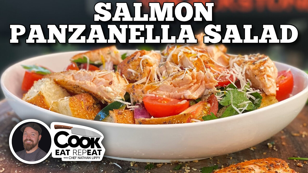 Salmon Panzanella Salad | Blackstone Griddles