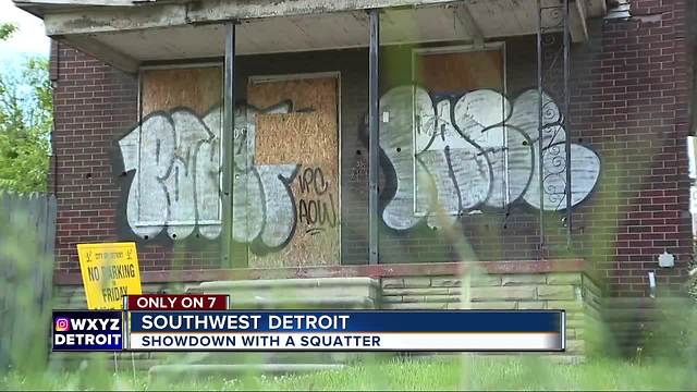 Homeowner says squatter delaying demolition of vacant Southwest Detroit home