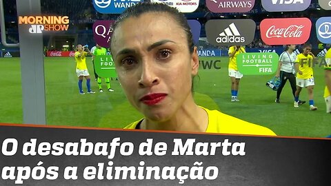 Marta desabafa após seleção ser eliminada da Copa do Mundo