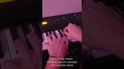 Want to learn how to play "Golden Hour" by JVKE on piano?