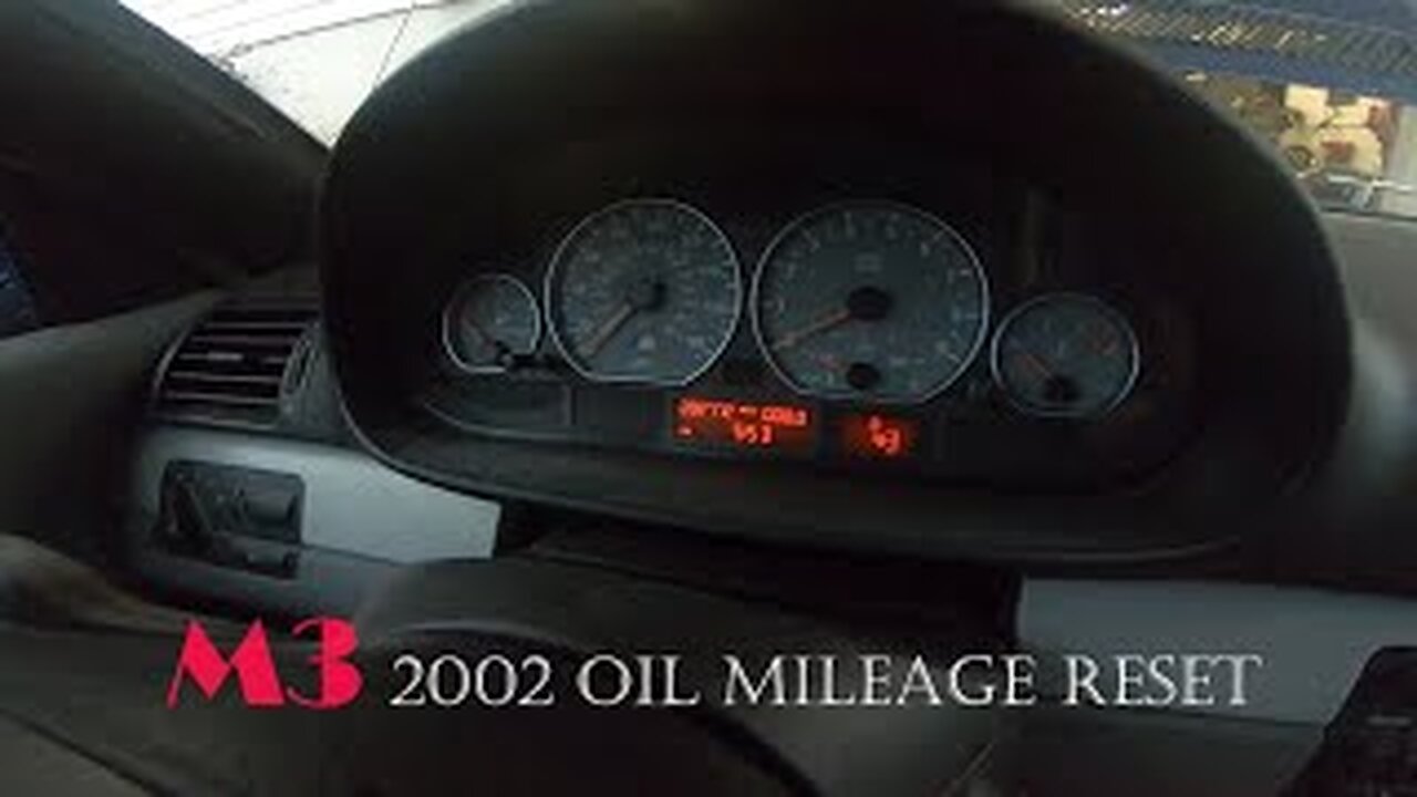 M3 Oil mileage reset