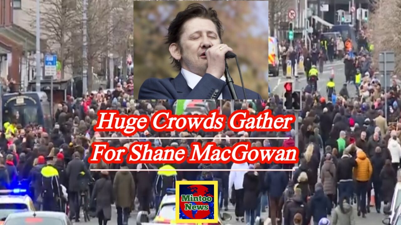 Shane MacGowan funeral: Huge crowds gather to watch procession