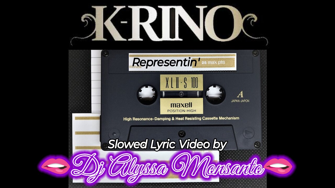 K-Rino - Representin' (Slowed Lyric Video by Dj Alyssa Monsanto)