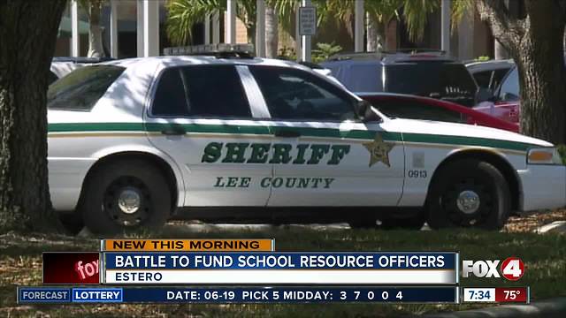 Battle to fund school resource officers in parts of Lee County