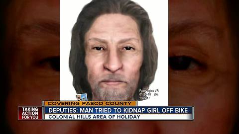 Deputies: Man tried to kidnap 10YO girl off bike