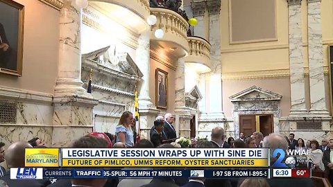 The Maryland general Assembly ends with Sine Die, as lawmakers crammed to get bills passed