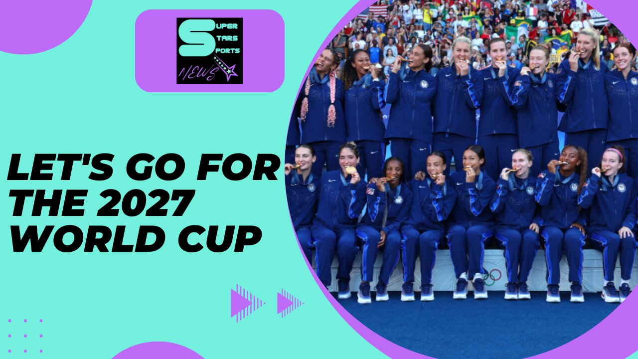 USWNT targets World Cup glory after winning Olympic gold #Olympics #Paris2024 #brazilworldcup2027