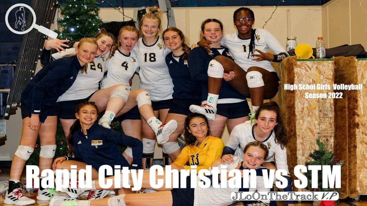 Rapid City Christian HS (RCCHS) Volleyball Felt the Holiday Spirit vs St. Thomas More #jloonthetrack