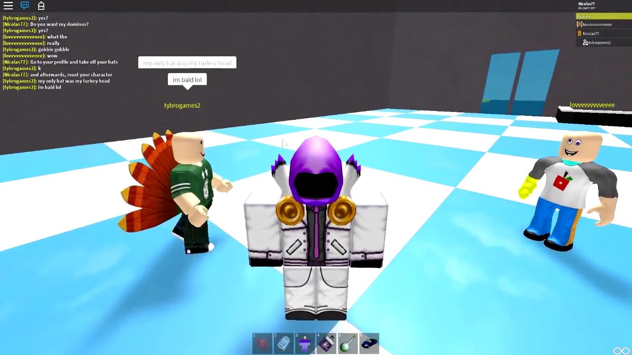 kid thinks he got a free roblox dominus...