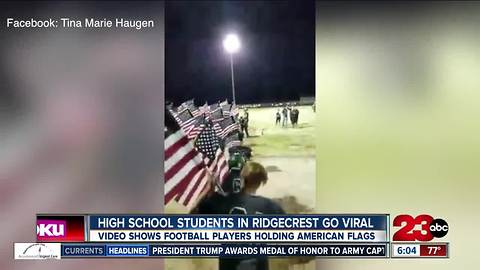 Ridgecrest High School football team goes viral