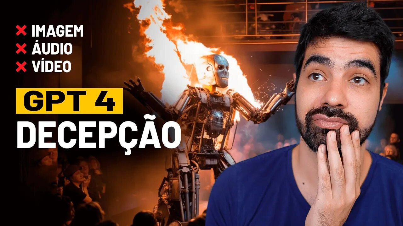 GPT-4 Não Reconhece Imagem, Áudio ou Vídeo, é o mesmo ChatGPT