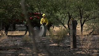 Golder Ranch Fire respond to brush fire in Catalina