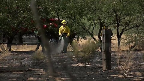 Golder Ranch Fire respond to brush fire in Catalina