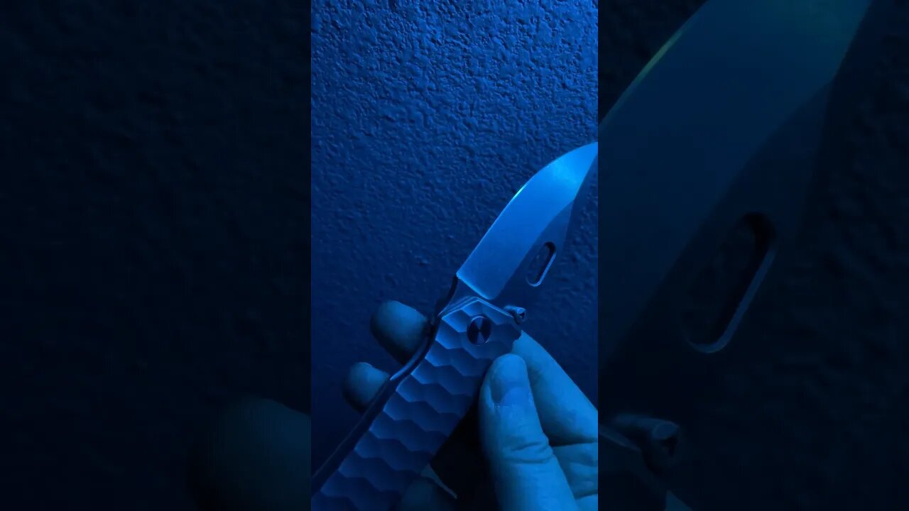Knives in blue neon #pocketknife #edcknife #knifecollection