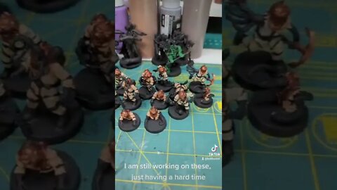 Slowly spiraling into madness, but still pluggin' along #miniaturepainting #warhammer #3dprinting