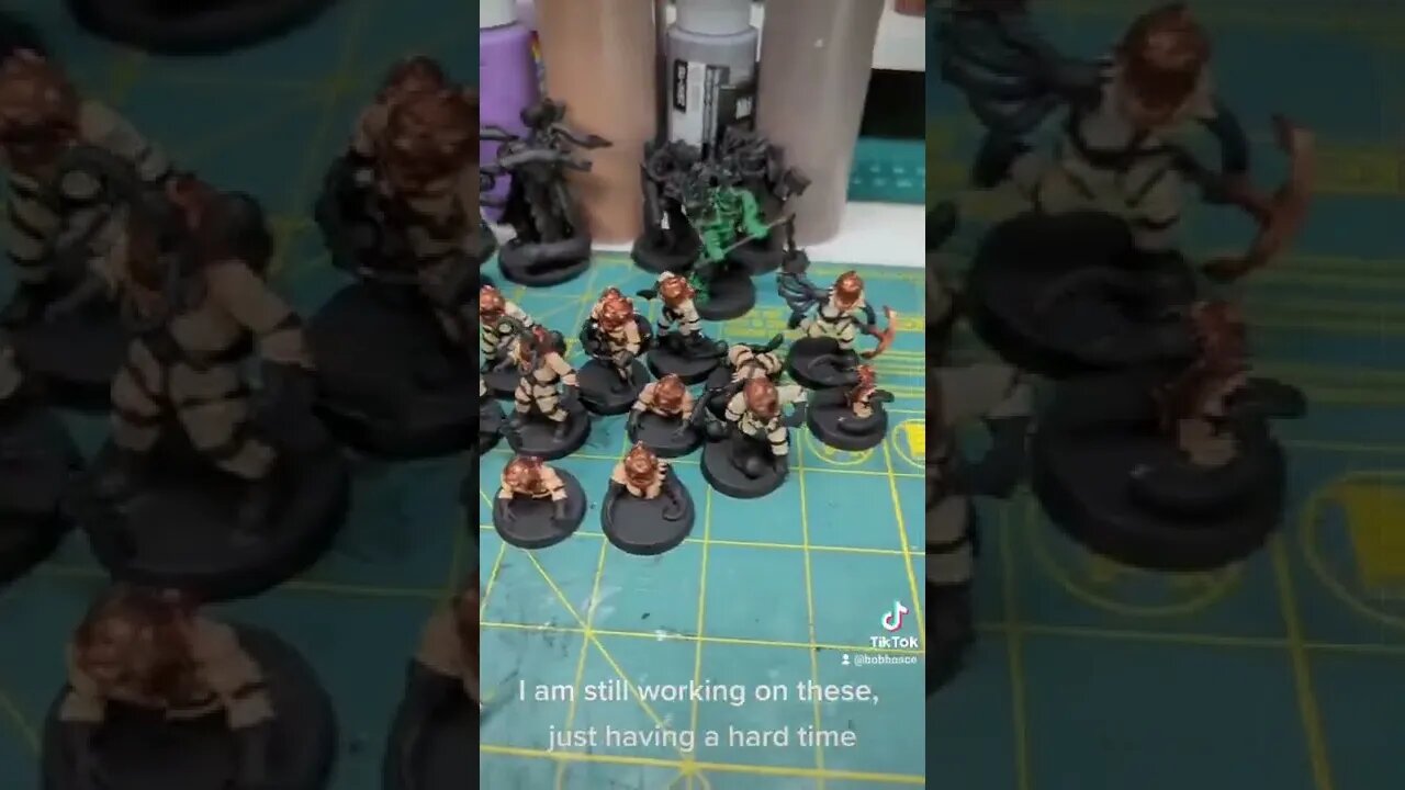 Slowly spiraling into madness, but still pluggin' along #miniaturepainting #warhammer #3dprinting