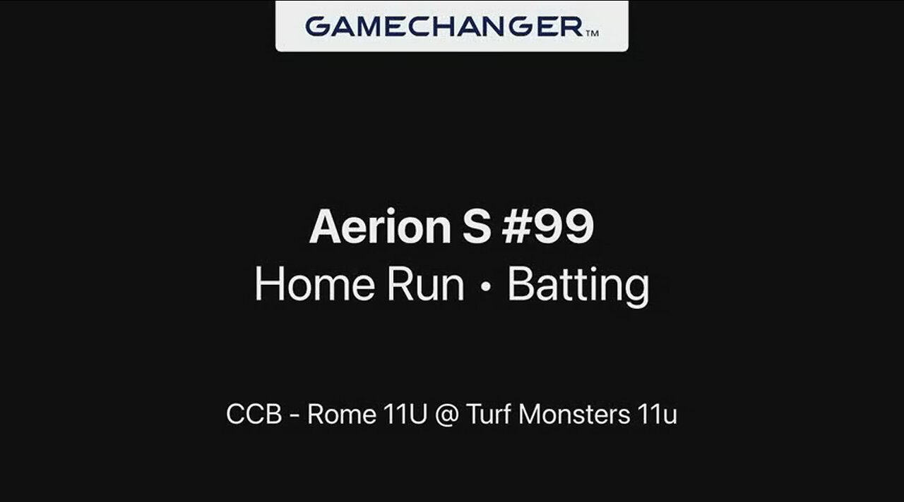 Aerions 1st HR (CCB 11U)