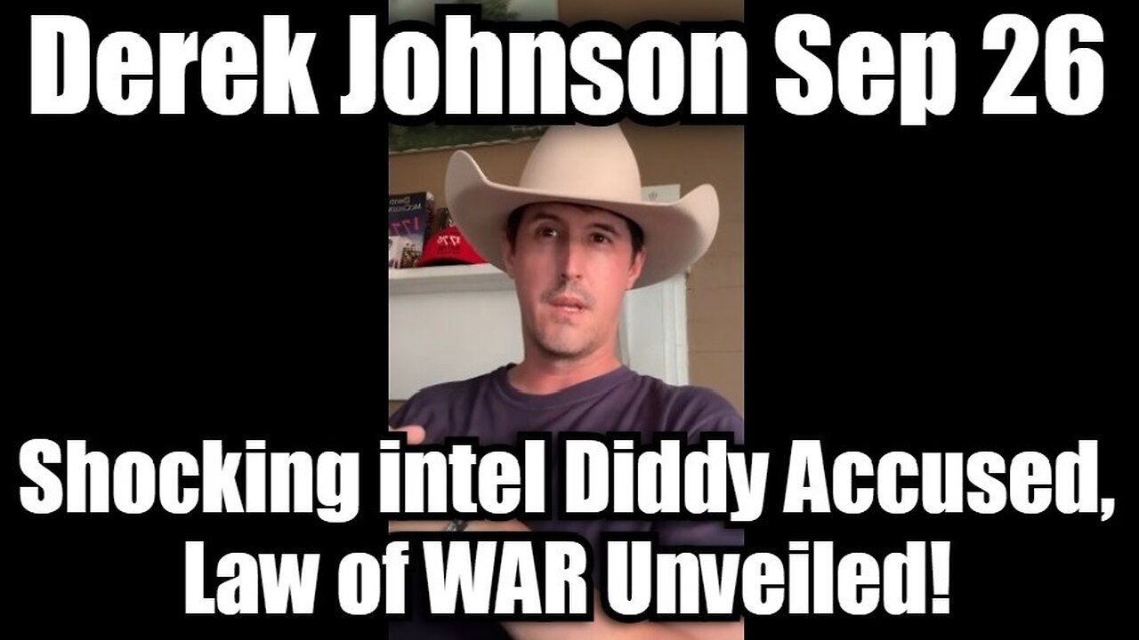 Derek Johnson Shocking intel – Diddy Accused, Law of WAR Unveiled!