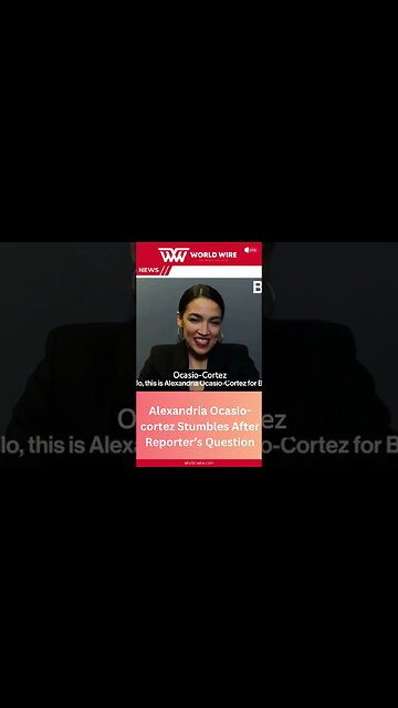 Alexandria Ocasio-cortez Stumbles After Reporter’s Question-World-Wire #shorts